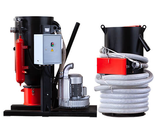 Системы сбора и рекуперации абразива