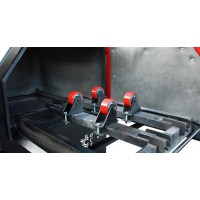 Пескоструйная камера напорного типа КСО-130-Н-ФВР-М с выжвижным столом с роликами