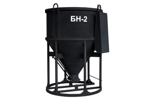 Бадья вертикальная 2000 л БН-2 лоток