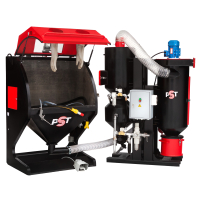 Пескоструйная камера напорного типа КСО-130-Н-ФВР-М с рекуператором