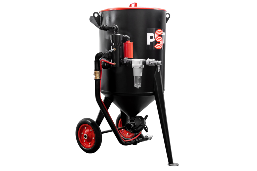 Пескоструйный аппарат PST-250 напорный с фильтром и КПДУ (с рукавом TWIN 20 м)